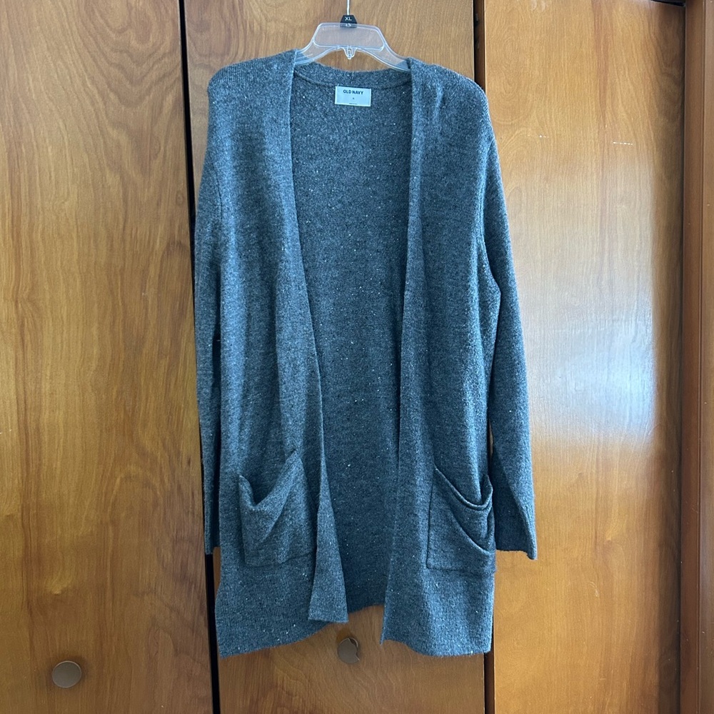 Gray old navy cardigan sweater size XL